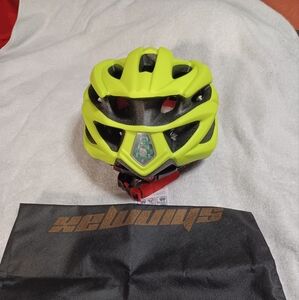 Neon Yellow Cycling Helmet